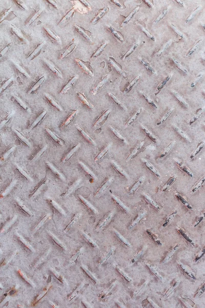 Фон Старой Металлической Алмазной Пластины Серебряном Фоне — стоковое фото