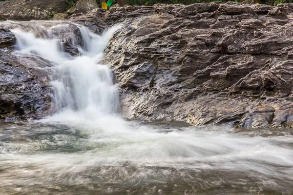 Foresta Cascata Natura Sfondo — Foto Stock