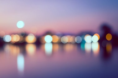 Bokeh of Light 'ın klasik soyut şehir arka planı