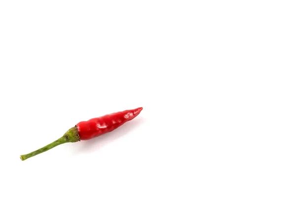 Fresh Red Juicy Peppers Isolated White Background — Stock Photo, Image