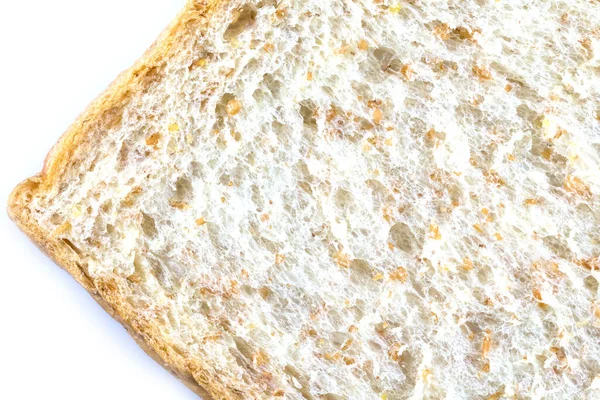 Whole Wheat Sliced Bread White Background — Stock Photo, Image