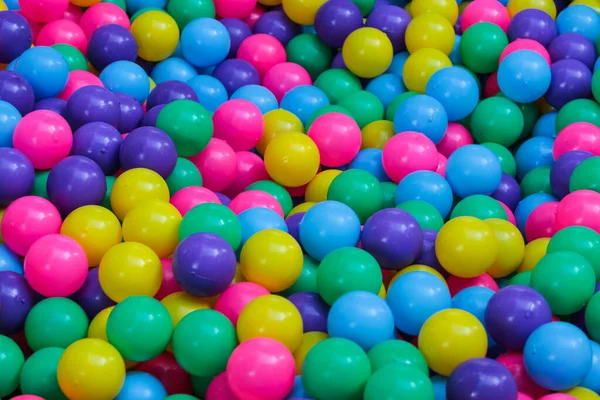 Many Colorful Plastic Balls Children Playground — Stock Photo, Image