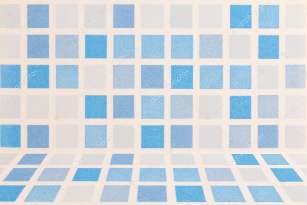 blue and white tile ceramic wall background