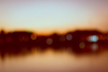 Bokeh of Light 'ın klasik soyut şehir arka planı