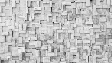 Siyah ve beyaz Eski Ahşap kare doku arkaplanı