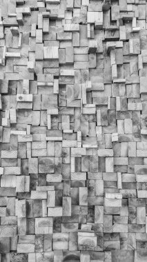 Siyah ve beyaz Eski Ahşap kare doku arkaplanı