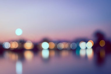 Bokeh of Light 'ın klasik soyut şehir arka planı