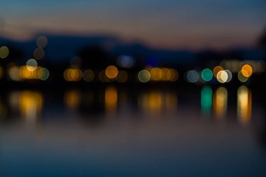 Çok renkli ışıklar bokeh arkaplan