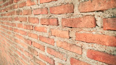 Eski turuncu eski duvar arkaplanının kenar görüntüsü