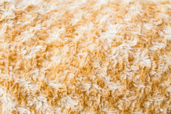 Close Brown Faux Fur Fabric Synthetical Texture Background — Stock Photo, Image