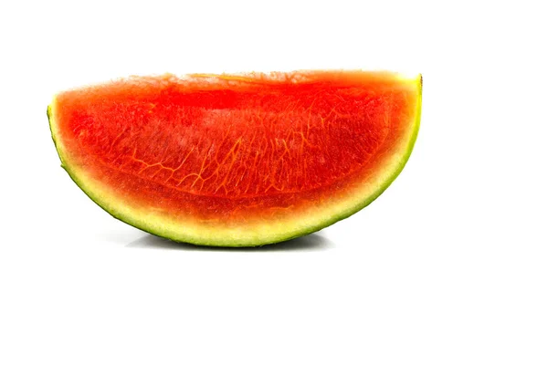 Seedless Red Watermelon Slice White Background — Stock Photo, Image