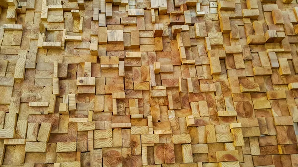 Wood Slice Square Texture Background — Stock Photo, Image