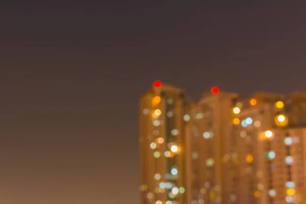 Defocused Blurred Image City Night Background — Fotografia de Stock