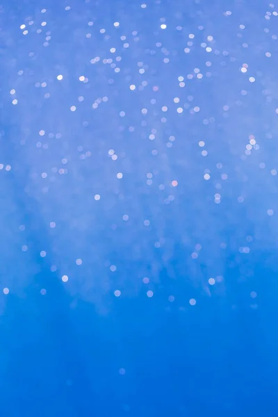 Вогні Синьому Фоні Боке — стокове фото