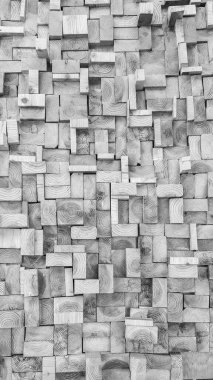 Siyah ve beyaz Eski Ahşap kare doku arkaplanı