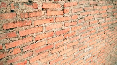 Eski turuncu eski duvar arkaplanının kenar görüntüsü