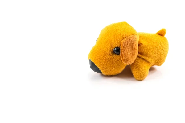 Brown Dog Toy Isolated White Background — Stock Photo, Image