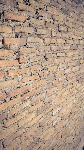 Eski Turuncu Eski Duvar Arkaplanının Kenar Görüntüsü — Stok fotoğraf