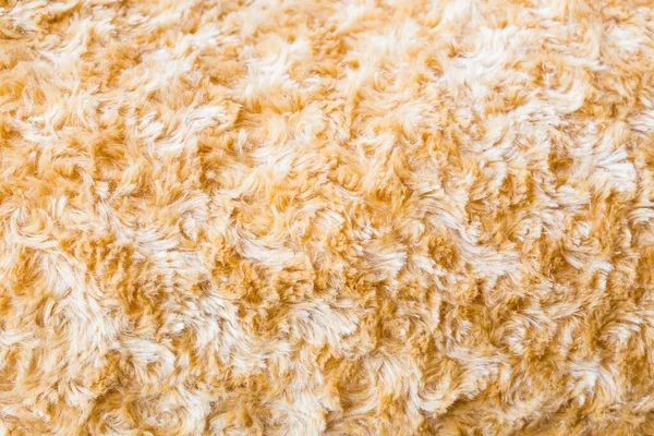 Close Brown Faux Fur Fabric Synthetical Texture Background — Stock Photo, Image