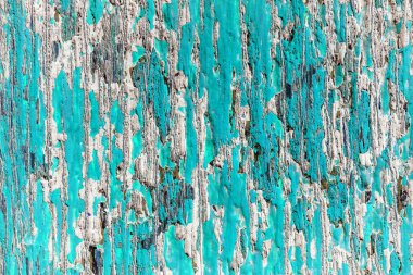 Soyut Eski mavi ve beyaz boyalı ahşap çatlak kara zemin