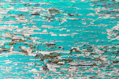 Soyut Eski mavi ve beyaz boyalı ahşap çatlak kara zemin