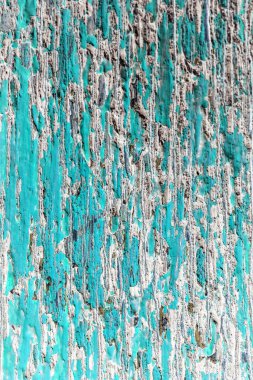 Soyut Eski mavi ve beyaz boyalı ahşap çatlak kara zemin