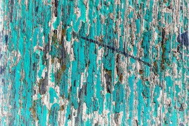 Soyut Eski mavi ve beyaz boyalı ahşap çatlak kara zemin