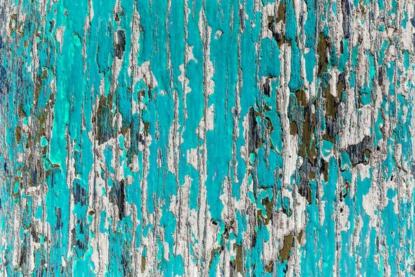 Abstract Old Blue Green White Painted Wooden Crack Blackground — Stock Photo, Image