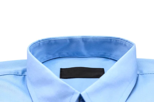 Mavi Gömlek Beyaz Arkaplanda Izole Edilmiş — Stok fotoğraf