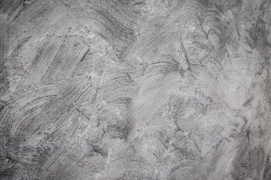 Gri fırçalı beyaz duvar beton doku arkaplanı
