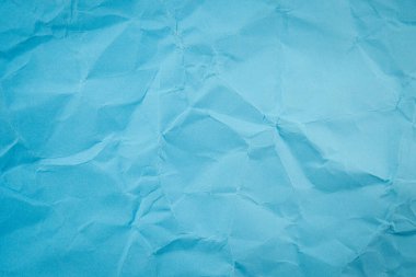 Mavi buruşmuş kağıt doku arkaplanı