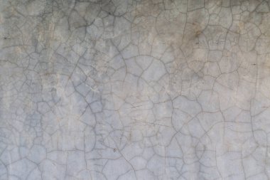 Gri, eski, kirli çimento çatlağı duvar arka planı