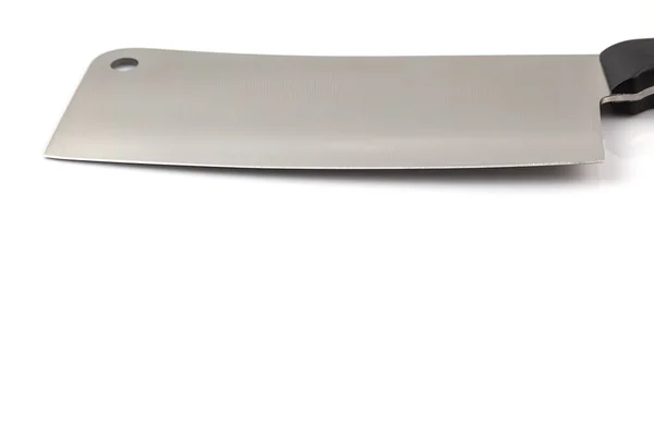 Cuchillo Acero Inoxidable Para Cortar Aislado Sobre Fondo Blanco — Foto de Stock