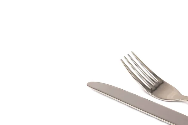 Knife Fork Isolated White Background — Stock Photo, Image