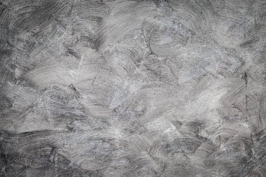 Gri fırçalı beyaz duvar beton doku arkaplanı