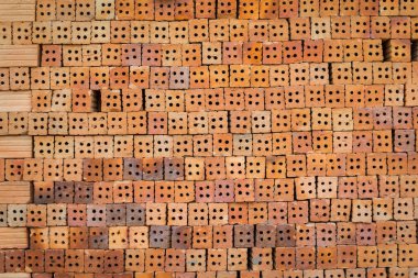 Duvar kağıdı ve arkaplan için kırmızı tuğla blok