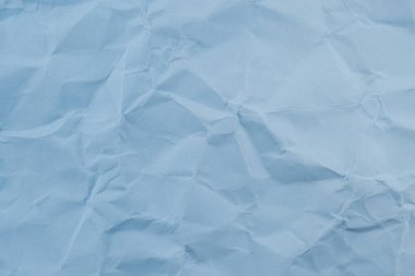 Mavi buruşmuş kağıt doku arkaplanı