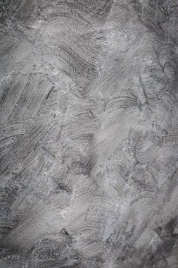 Gri fırçalı beyaz duvar beton doku arkaplanı