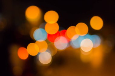 Odaklanmamış bokeh ışıkları arkaplanının rengi