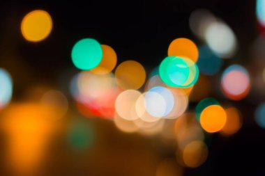 Odaklanmamış bokeh ışıkları arkaplanının rengi
