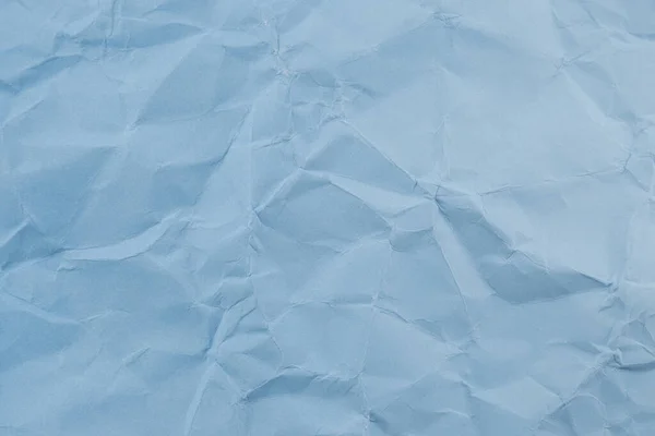 Blue Crumpled Paper Texture Background — Stock Photo, Image