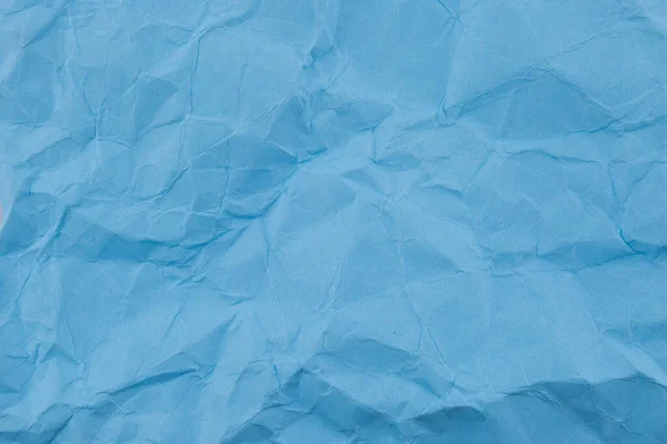 Blue Crumpled Paper Texture Background — Stock Photo, Image