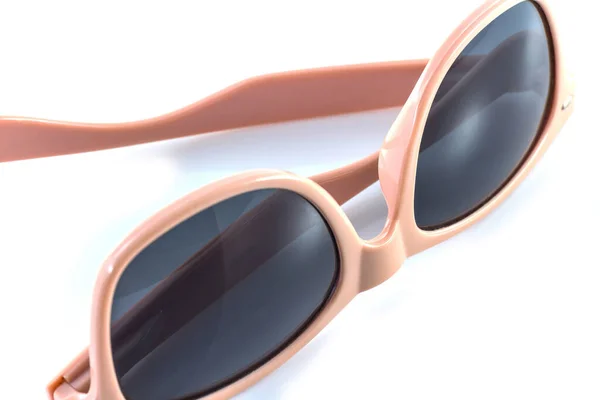 Rosa Sonnenbrille Auf Weißem Hintergrund — Stockfoto