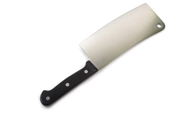 Cuchillo Acero Inoxidable Para Cortar Aislado Sobre Fondo Blanco — Foto de Stock