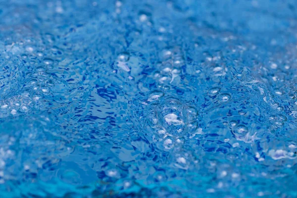 Burbujas Agua Sobre Fondo Azul — Foto de Stock