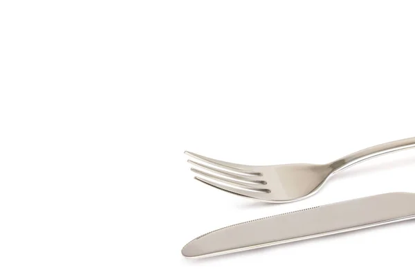 Knife Fork Isolated White Background — Stock Photo, Image