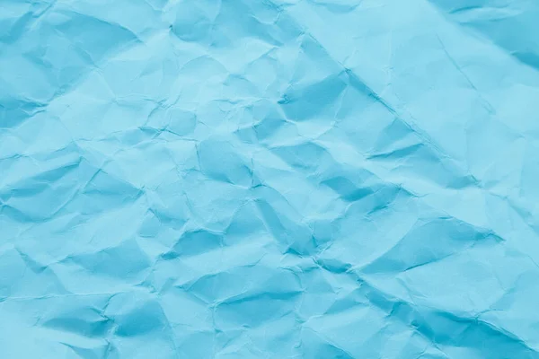 Blue Crumpled Paper Surface Background — Stock Photo, Image