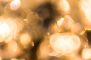 Güzel kristal avize Bokeh 'ten Bulanık Altın Bokeh