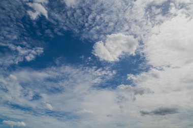 Mavi gökyüzü doğayı bulutlandırır