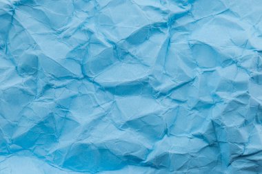 Arkaplan için mavi buruşuk kağıt kullanımı